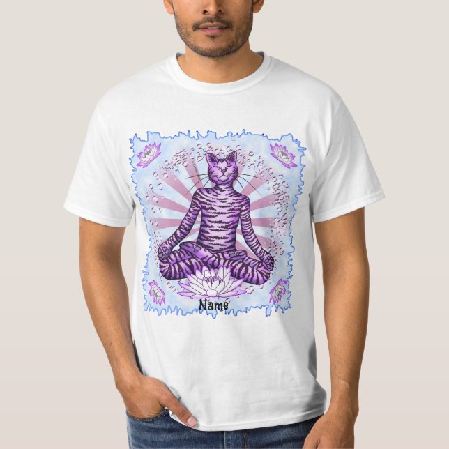 Camiseta Gato de Yoga (Anverso)