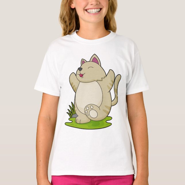 Camiseta Gato de yoga (Anverso)