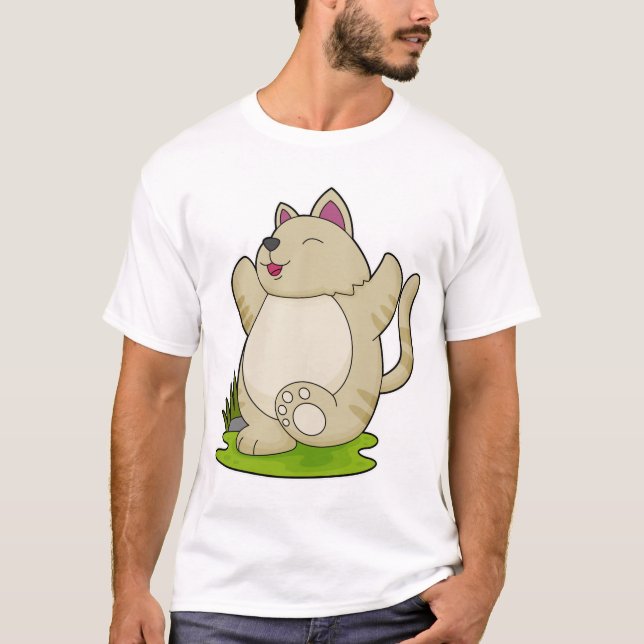 Camiseta Gato de yoga (Anverso)