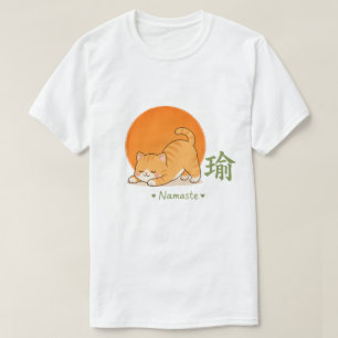 Camiseta Gato de Yoga Adorable – Gato Kawaii Namaste Yoga J