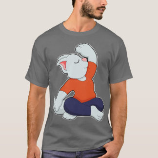 Camiseta Gato de yoga en piernas cruzadas