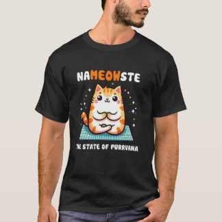 Camiseta Gato de yoga, gato de meditación