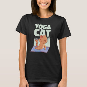 Camiseta Gato De Yoga Meow Fluffy Cats