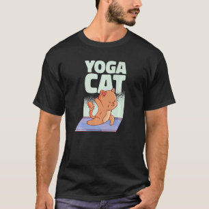 Camiseta Gato de Yoga Miau Gatos Esponjosos
