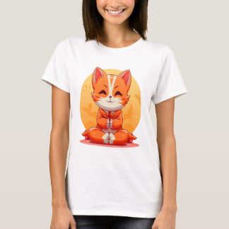Camiseta Gato de yoga personalizado