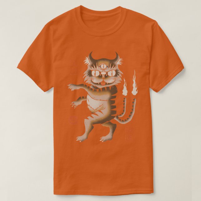 Camiseta Gato de Yokai (Diseño del anverso)