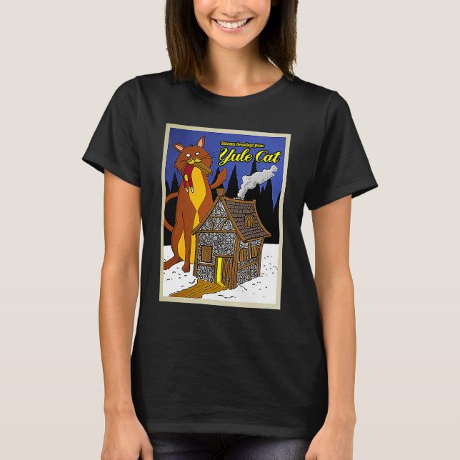 Camiseta Gato de Yule (Anverso)