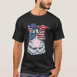 Camiseta gato del 4 de julio Bubblegum