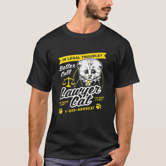 Camiseta Gato del abogado - No soy un filtro para gatos gat (Anverso)
