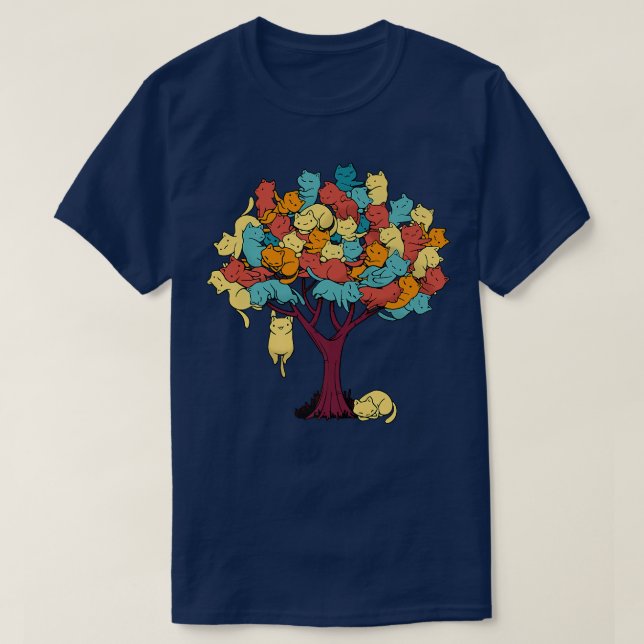 Camiseta Gato del árbol del gato Guay Otumn Tree Cat Lover (Diseño del anverso)