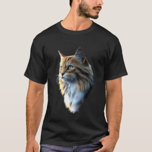 Camiseta Gato del bosque noruego Norsk Skogkatt Amante de l