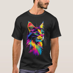 Camiseta Gato del bosque noruego Norsk Skogkatt Amante de l