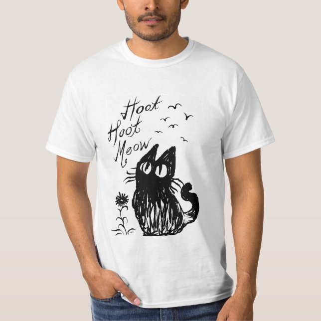 Camiseta Gato del búho (Anverso)
