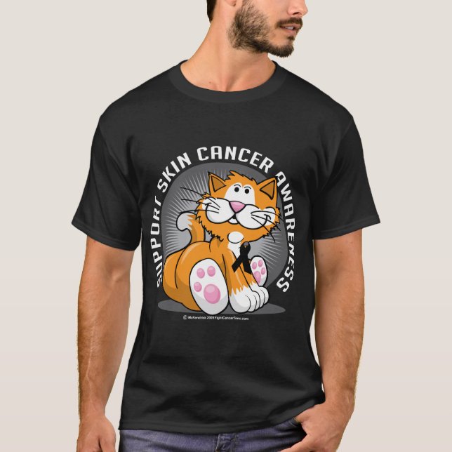Camiseta Gato del cáncer de piel (Anverso)