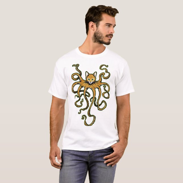Camiseta Gato del cefalópodo (Anverso completo)