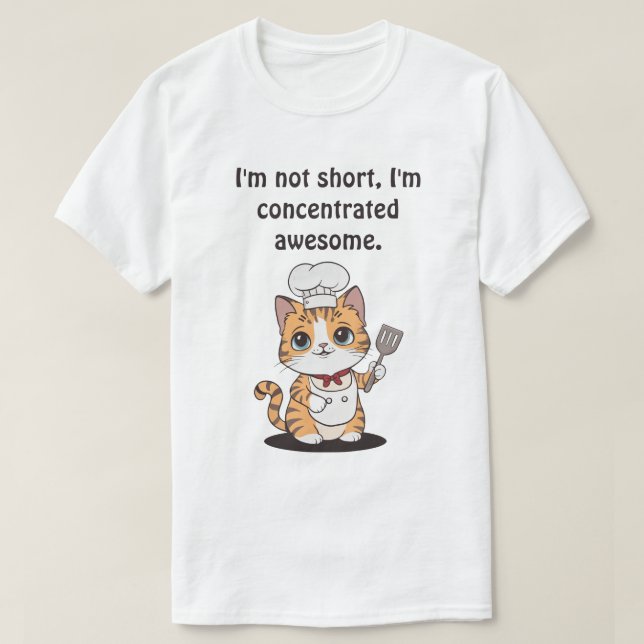 Camiseta Gato del Chef del personalizable (Diseño del anverso)