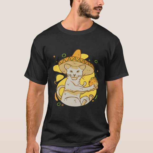Camiseta Gato del Cinco De Mayo (Anverso)