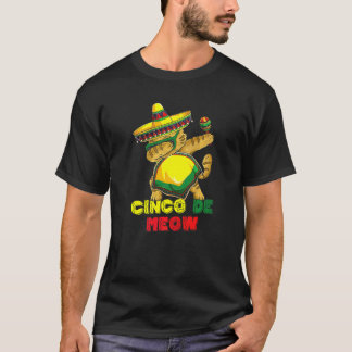 Camiseta Gato del Cinco De Mayo Gatito Dab Cinco De Maullid