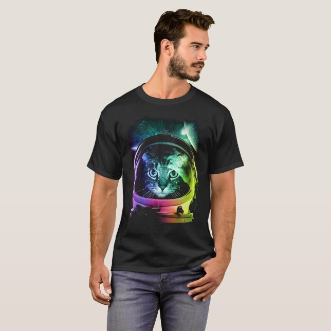 Camiseta Gato del cosmonauta (Anverso completo)
