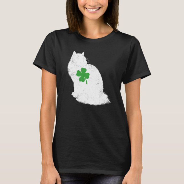 Camiseta Gato del Día de San Patricio Gracioso Ragdoll Sham (Anverso)