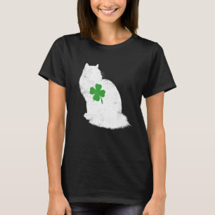 Camiseta Gato del Día de San Patricio Ragdoll Shamrock