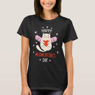 Camiseta Gato del Día de San Valentín Ropa para mujeres o G