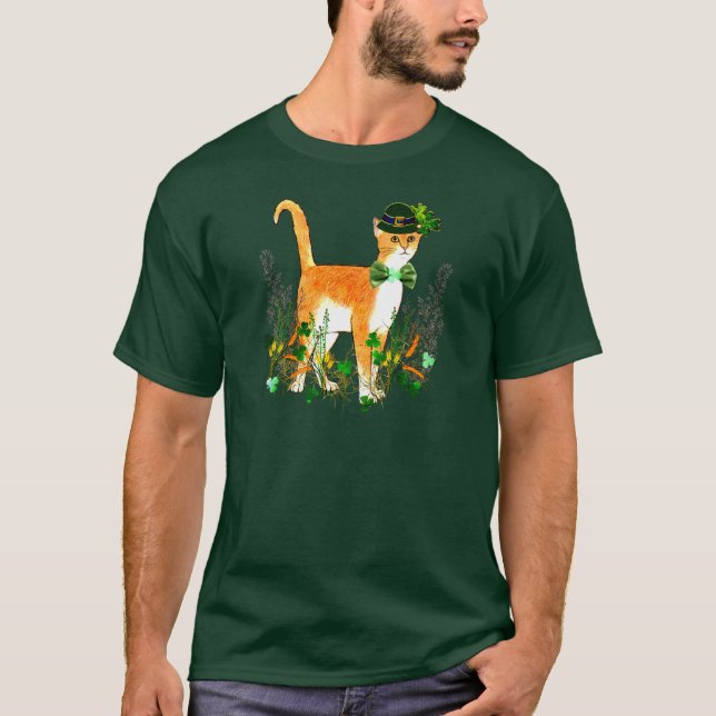 Camiseta Gato del día de St Patrick (Anverso)