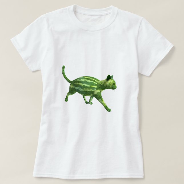 Camiseta Gato del Día Nacional de la sandía (Diseño del anverso)
