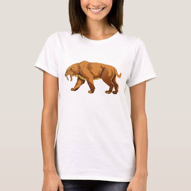 Camiseta Gato del diente del sable (Anverso)