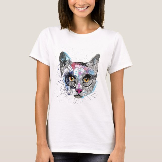 Camiseta Gato del espacio (Anverso)