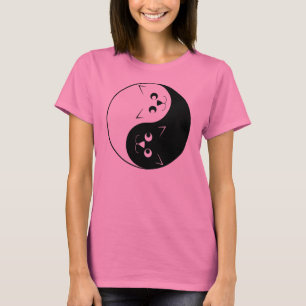 Camiseta Gato del gatito de Yin Yang