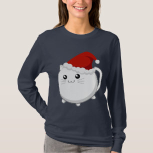 Camiseta Gato del gatito del navidad de Kawaii