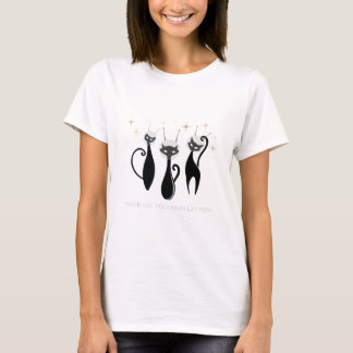 Camiseta Gato del gato del espacio del OVNI atómico del MCM