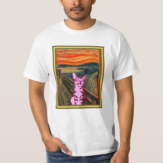 Camiseta ¡Gato del grito! (Anverso)