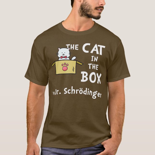 Camiseta Gato del Humor de Ciencia Schrodingers (Anverso)