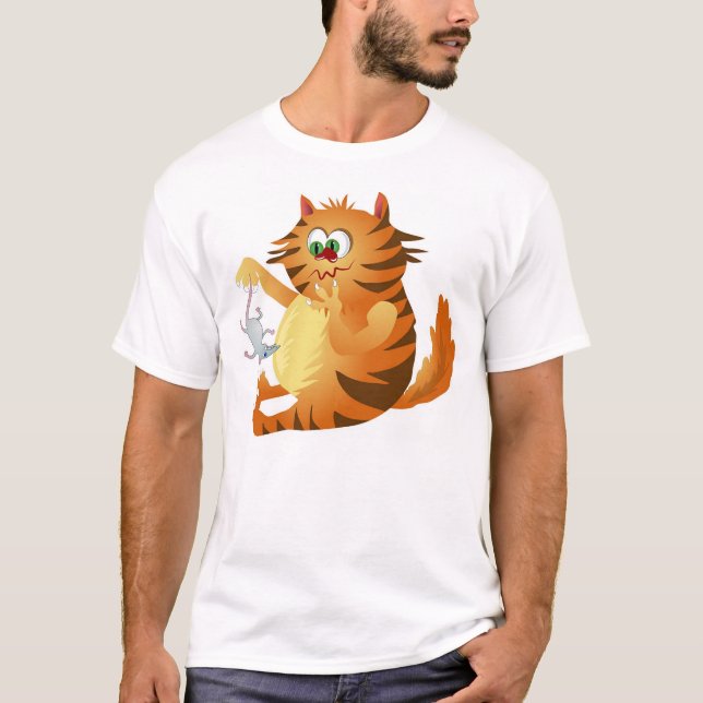 Camiseta Gato del jengibre (Anverso)