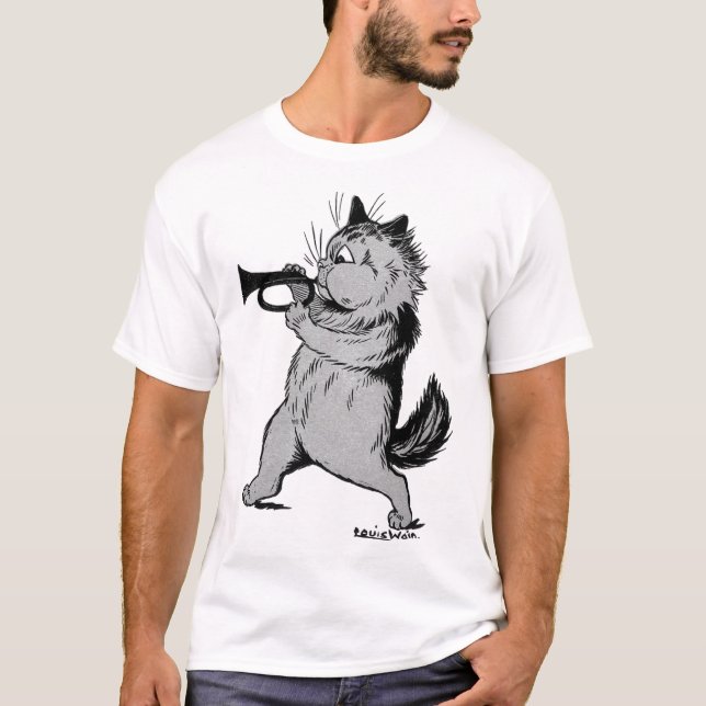 Camiseta Gato del jugador de trompeta (Trumpeter), Louis Wa (Anverso)
