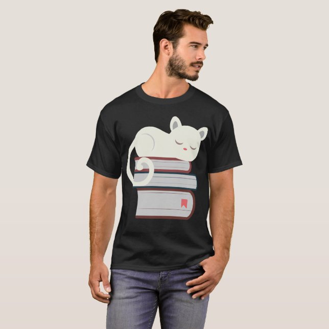 Camiseta Gato del libro (Anverso completo)