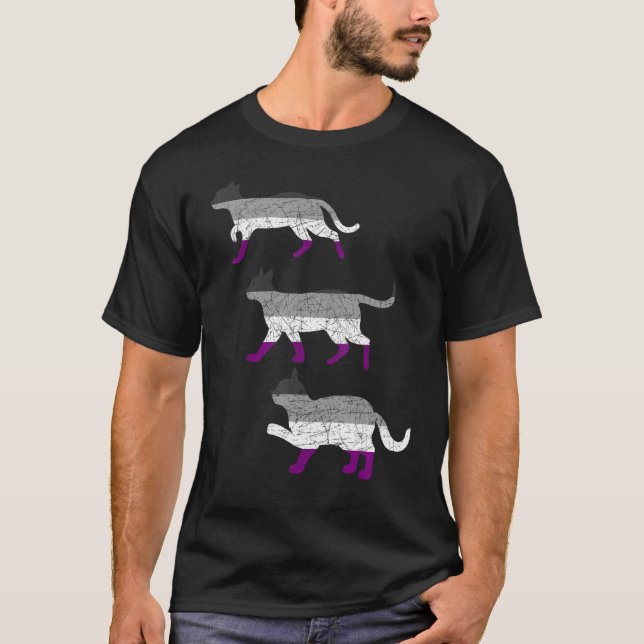 Camiseta Gato del mascota del Orgullo Gay Lgbtqia Igualdad  (Anverso)