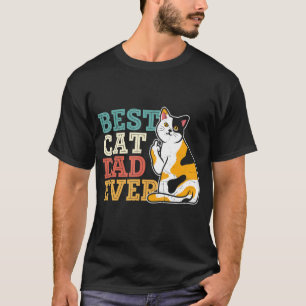Camiseta Gato del mejor gato del hombre del día del padre