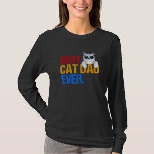 Camiseta Gato del mejor gato del hombre padre del gato jamá