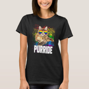 Camiseta Gato del Orgullo Gay Purride Lesbiana Gay Lgbtq Lg
