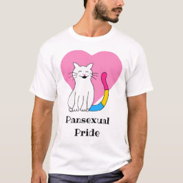Camiseta Gato del Orgullo Pansexual