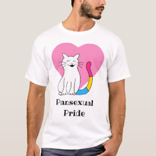Camiseta Gato del Orgullo Pansexual