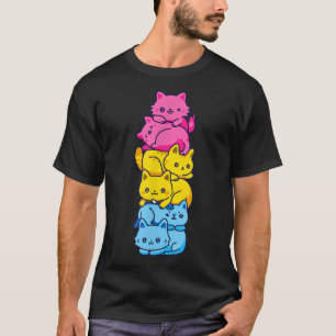 Camiseta Gato del Orgullo Pansexual Bandera LGBT Bandera No