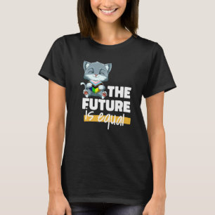 Camiseta Gato del Orgullo Progresista Transgénero Género