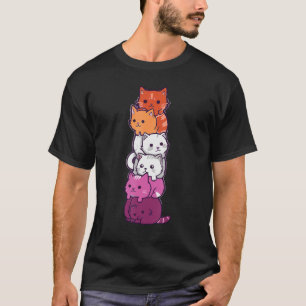 Camiseta Gato del Orgullo Transgénero Gay Bandera Transpací