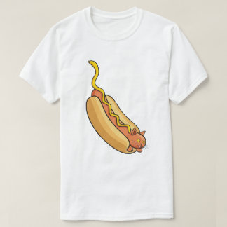 Camiseta Gato del perrito caliente