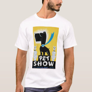 Camiseta Gato del perro de la demostración del mascota WPA