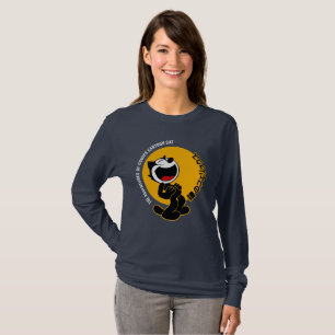 Camiseta Gato del Personalizado de historietas Larga mang
